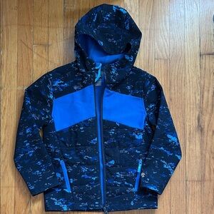 ***b2g1** Champion Black and Bright Blue Hooded Jacket